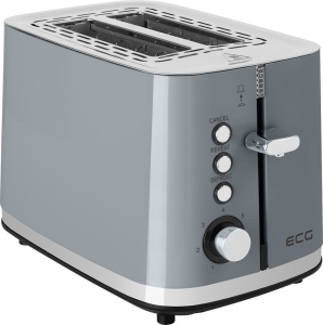 Prajitor de paine ECG ST 2766 Vintage Scuro, 925 W, 2 felii, 7 niveluri de rumenire, gri - Img 2