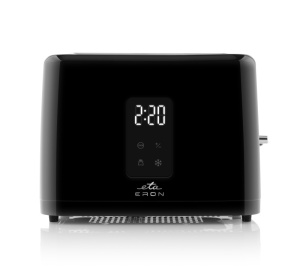 Prajitor de paine ETA Eron 8166 90000, 2 felii, 930 W, 7 niveluri de incalzire, afisaj LED, control tactil, otel inoxidabil, negru - Img 4