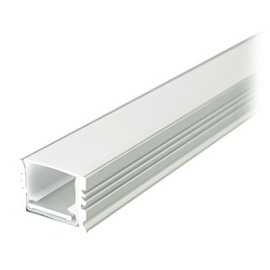 PROFIL ALUMINIU PENTRU BANDA LED 2M 17MM X 14MM - ARGINTIU