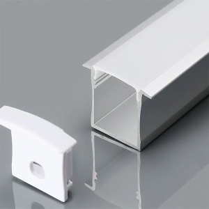 PROFIL ALUMINIU PENTRU BANDA LED 2M 30MM X 20MM ALB - Img 3