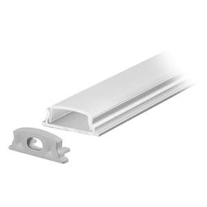 PROFIL ALUMINIU PENTRU BANDA LED FLEXIBIL 2M 18MM X 6MM - Img 2