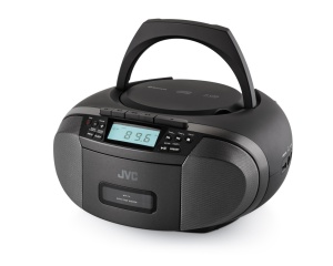 Radiocasetofon stereo cu CD JVC RC-E444B, 4W RMS, Bluetooth, USB, afisaj LCD, ceas, negru - Img 3