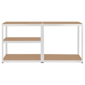 RAFT METALIC 5 POLITE 750KG MDF 180X90X40 ALB REBEL - Img 6