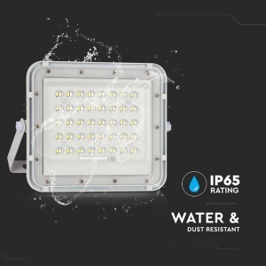REFLECTOR CU INCARCARE SOLARA 6W 400LM 6400K - ALB - Img 3