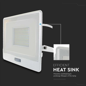 REFLECTOR LED SMD 50W 4000K IP65 CU SENZOR MISCARE - ALB - Img 12