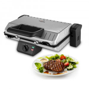 RESIGILAT - Contact grill GALLET CHARTRES GRI660, 1600W, placi detasabile, deschidere la 180 grade - Img 12