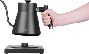 RESIGILAT - Fierbator electric ECG Forza 8000 Pour over Nero, 1200 W, 1 litru, otel inoxidabil, negru mat - Img 10