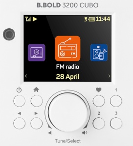 RESIGILAT - Internet radio ECG B.BOLD 3200 Cubo, FM, Bluetooth, Li-Ion 3,7V/2000 mAh, 3W RSM, telecomanda, carcasa din lemn - Img 8
