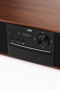 RESIGILAT - Microsistem audio JVC RD-E761, 16 W, Bluetooth, FM, player CD, USB, conversie CD audio in mp3, intrare AUX, lemn - Img 4