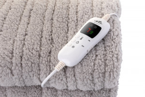 RESIGILAT - Patura cu incalzire electrica ETA Shaggy 4325, 130X160 cm, 120 W, 9 niveluri de temperatura, gri - Img 2