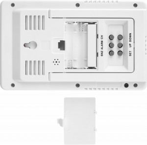RESIGILAT - Statie meteo interior-exterior ECG MS 100 White, senzor extern fara fir, LCD, ceas, alarma - Img 10