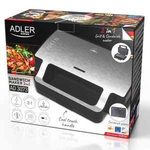 SANDWICH MAKER 2 IN 1 AD 3073 ADLER - Img 5