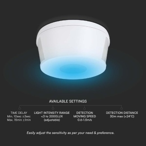 SENZOR DE MISCARE 1000W 360GR IP20 - ALB - Img 6