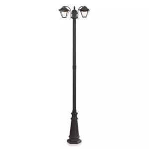 STALP ILUMINAT SOCLU 2XE27 228CM - NEGRU