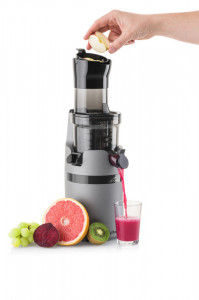 Storcator de fructe ETA Vitalic 4032 90000, 200 W, tehnologie de stoarcere lenta, recipient suc si pulpa, negru/gri - Img 5