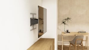 Suport TV GoGEN Slim XL , 43"-90" (109 - 229 cm), 50 kg, inclinare verticala si rotire laterala, negru - Img 12
