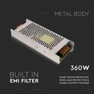 SURSA ALIMENTARE BANDA LED 12V 360W 30A IP20 - Img 4