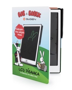 Tableta de desen pentru copii GoGEN BOB si BOBEK, ecran LCD 11" (28 cm), baterie CR2025 inclusa , subtire si usoara,alb - Img 6