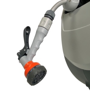 Texas furtun cu tambur, 25m, retractabil, mobil, 1/2", dispozitiv stropit inclus, max 8bar, accesorii fixare