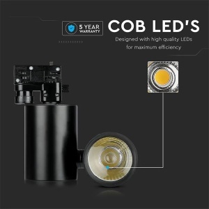 TRACKLIGHT LED 30W 6400K - NEGRU - Img 8