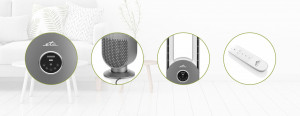 Ventilator modern fara elice ETA Trinity 3607, 45 W, 3 viteze, timer, telecomanda - Img 7