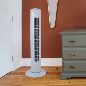 Ventilator turn LENTZ 80043, 45W, 81cm, 3 viteze, oscilatie, alb - Img 7