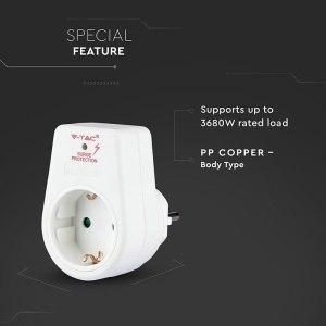 ADAPTOR PRIZA CU PROTECTIE LA SUPRATENSIUNE 16A 3680W MAX - Img 7