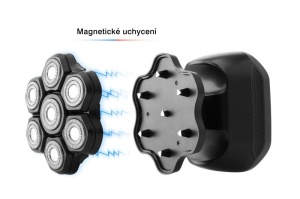Aparat de ras electric ETA Jason 534390000, 7 lame, baterie Li-Ion 3,7V/ 600mAh, IPX6, afisaj LED, negru - Img 13