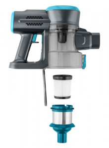 Aspirator vertical 2 in 1 ETA Fenix 1233 90000, baterie Li-Ion 25.2 V / 2200 mAh, recipient 0.6 l, gri cu albastru - Img 10