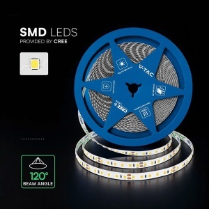 BANDA LED 8MM 10W/M 24V IP20 ROLA 10M 6500K CIP CREE - Img 5