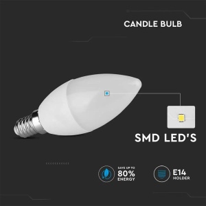 BEC LED E14 3.7W 3000K ALB CALD - Img 6