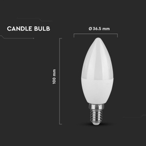 BEC LED E14 4.5W 3000K ALB CALD - Img 5