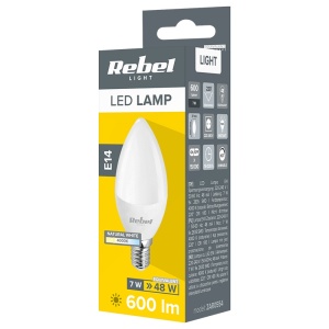 BEC LED E14 7W 4000K 230V REBEL - Img 3
