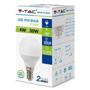 BEC LED E14 P45 3.7W 3000K ALB CALD - Img 3