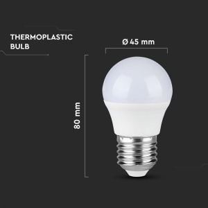 BEC LED G45 E27 4.5W 3000K ALB CALD - Img 3