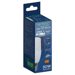 BEC LED T37 E14 7.5W 3000K ALB CALD CIP CREE - Img 3