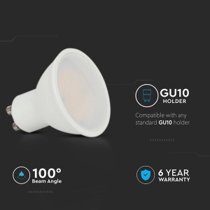 BEC SPOT LED GU10 10W 3000K ALB CALD, CIP CREE - Img 6