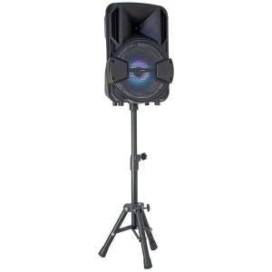BOXA ACTIVA 8"/20CM 15W ILUMINAT LED CU BT/USB/MSD/FM + STAND + MICROFON - Img 3