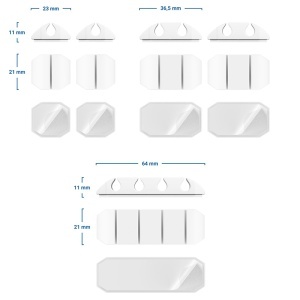 CABLE HOLDER SET 5 BUC - Img 3