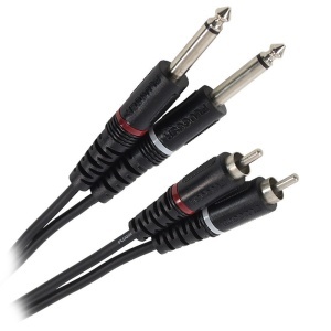 CABLU 2X JACK 6.35 TATA MONO - 2RCA TATA 1.5M