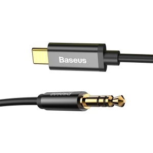 CABLU AUDIO TIP C- JACK 3.5MM 1.2M BASEUS - NEGRU - Img 4