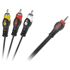 CABLU JACK 3.5 4 CANALE (A/V/MASA)-3RCA 3M