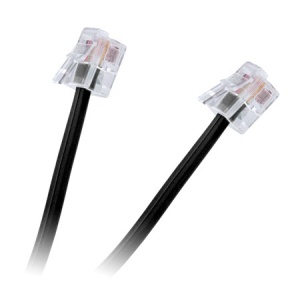 CABLU TELEFON EXTENSIE NEGRU 10M - Img 1