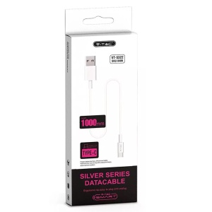 CABLU TIP C 1M SILVER EDITON - ALB - Img 4