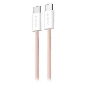 CABLU USB-C - USB-C 1M 60W 3A - ROZ - Img 2