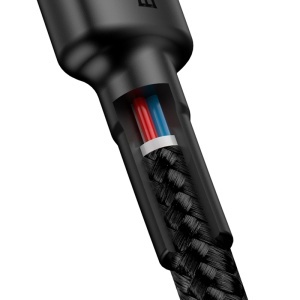CABLU USB TIP C - TIP C PD 2.0 60W 3A 1M BASEUS - GRI/NEGRU - Img 5