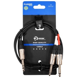 CABLU Y JACK 6.3MM STEREO - 2 X JACK 6.3MM MONO 1M - Img 2