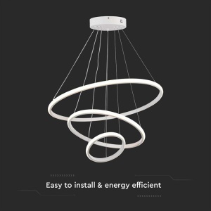 CANDELABRU LED 32W 3000K 60X40X100CM - ALB - Img 4