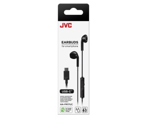 Casti JVC HA-FR17UC-B-U, Cu Fir, In-Ear, Microfon, USB-C, negru - Img 2