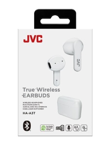 Casti True Wireless JVC HA-A3T-W-U, In Ear, Bluetooth, Microfon, Autonomie 22 ore, Alb - Img 2